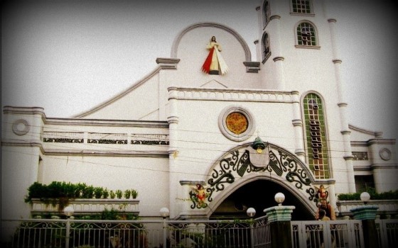 THE FAÇADE OF THE NATIONAL SHRINE OF THE DIVINE MERCY IN MARILAO